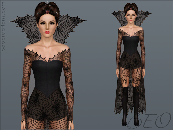 Halloween dress 2 for Sims 3 by BEO